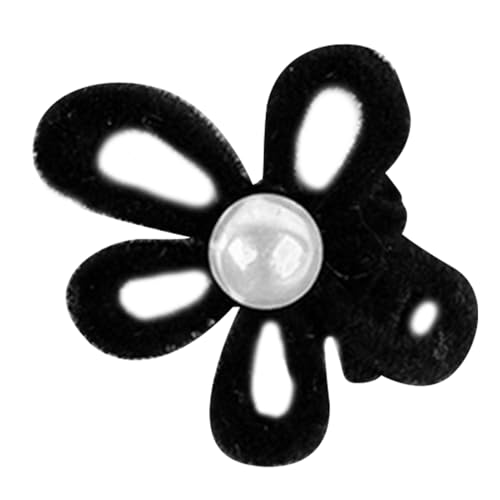 Mädchen Pony Clip Haarnadel Beflockung Mini Kopfschmuck Sommer Haar Kopfbedeckung Blume Beflockung Blume Haarnadel Blume Haarspange von Fahoujs