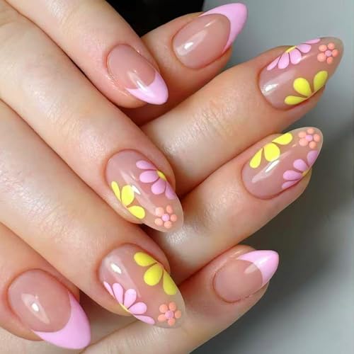 Mandelnägel Tipps Gefälschte Klebsträger Auf Stick Press Künstlich Falsch Für Frauen Girls Geschenke Acrylklessche Auf Nagel Für Frauen Klar von Fahoujs