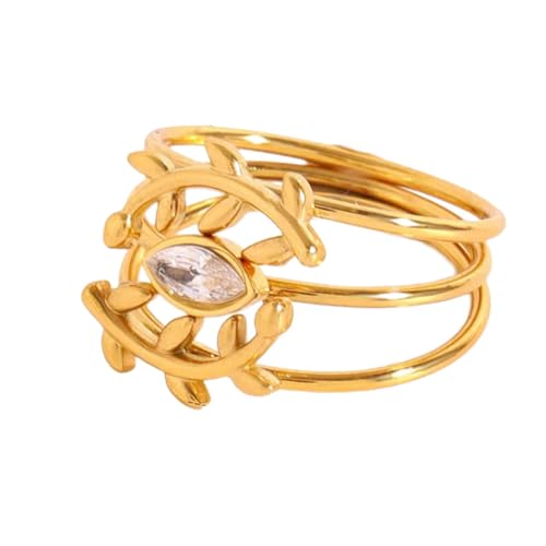 Mode Goldplattierte Ringe Mit Verstellbarer Größe Für Frauen Anti Scratch Finger Ringe Handgefertigtes Partyzubehör Einzigartige Europäische Design von Fahoujs