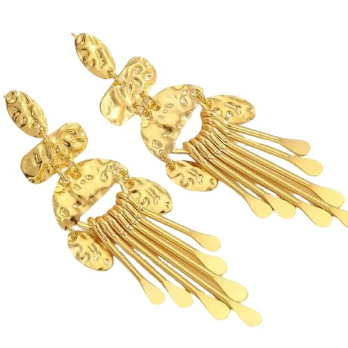 Mode Ohrringe Für Frauen Mit Langen Quasten Mit Ethnischen Geometrischen Designs Für Abend Tragen Stilvolle Outfits Einzigartige Modeaccessoires von Fahoujs
