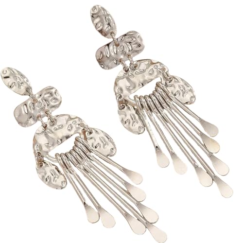 Mode Ohrringe Für Frauen Mit Langen Quasten Mit Ethnischen Geometrischen Designs Für Abend Tragen Stilvolle Outfits Einzigartige Modeaccessoires von Fahoujs