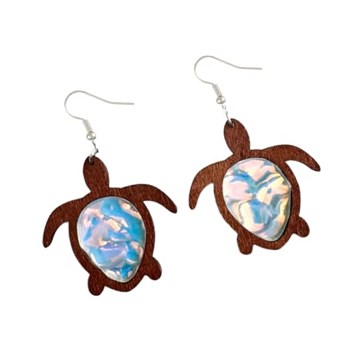 Modeohrringe Ohrschmuck Stilvolle Ohrringe Ozean Thema Drop Acryltextur Für Verschiedene Anlässe Farbenfrohe Ohrbedeckung von Fahoujs