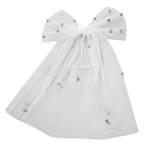 Moderne Strasssteine Bowknot Schleierhaarstück Bequeme Haarclip Kopfbedeckung Für Brautjungfer Oder Braut Auf Verlobungsfeiern Moderne Strasssteine Bowknot Schleierhaarstück Bequeme Haarclip Kopfbedeckung Für Brautjungfer Oder Braut Auf Verlobungsfeiern von Fahoujs