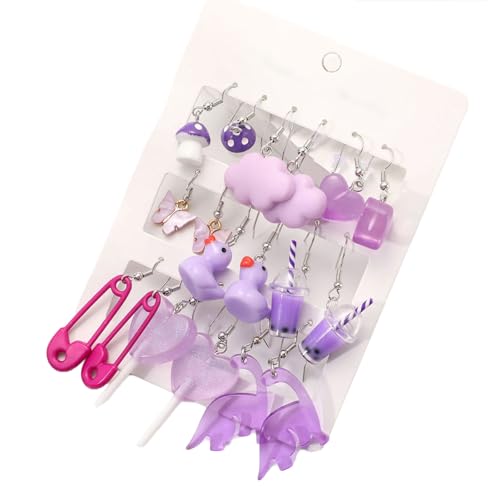 Multifirtionale Ohrringe Set Einzigartige Drop Ohrringe Mode Frauen Ohrschmuck Anhänger Ohrring Für Verschiedene Anlässe Mode Set Geeignet von Fahoujs
