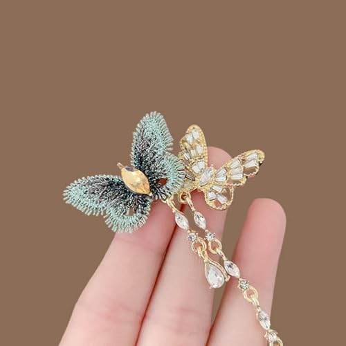 Nature Inspirierte Tierbroschen Schmuck Schmetterling Quasten Pin Mit Perlen Strasssteinen Kristall Detail Geschenk Für Männer Männer Jubiläum Schmuck Geschenk Für Ihn von Fahoujs