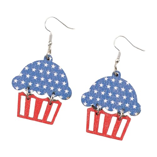 Patriotische Sternohrringe Mit Einem Vintage Touch Einzigartiger Ohrhänger Perfekt Zum Feiern Uns Erbe 4. Juli Amerikanische Flaggenschmuck von Fahoujs