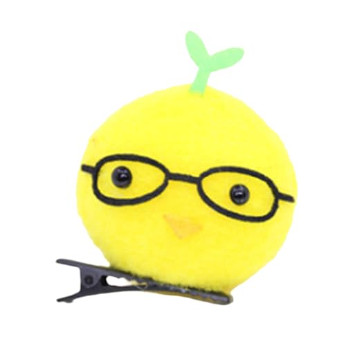 Pelzig Plüsch Hühnerhaarclip Für Erwachsene Kinder Cartoon Chicken Haircip Festival Entenbill Clip Für Urlaubsfeierlichkeiten von Fahoujs