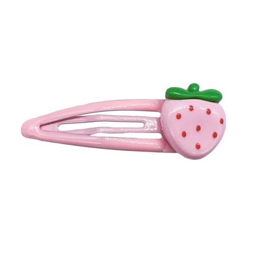 Pinke Haarspange für Mädchen, Kinder, Haarnadeln, Damen, Kopfschmuck, Haarnadel, rosa Haarspangen, Erdbeere, rutschfeste Haarnadeln, rosa Erdbeere, Haarschmuck von Fahoujs