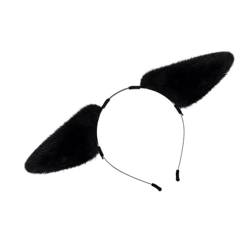 Plüsch Tierische Ohr Kopfbedeckung Bequeme Rolle Spielen Haarband Antiskid Hair Hoop Für Vielseitige Frisur von Fahoujs
