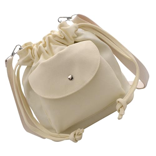 Praktische Canvas Draw String Bag Carry Option Geräumiges Design Ideal Für Profis Tägliche Verwendung Von Umhängetaschen Frauen von Fahoujs
