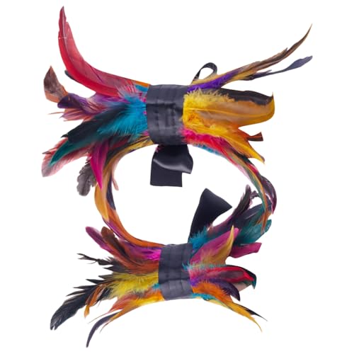 Punkstile Fuzzy Gefiederte Fußkettchen Verstellbare Fußschmuck Für Cosplay Event Bühnenshows Und Halloween Feier Halloween Feder Knöchelarmband Für Frauen von Fahoujs