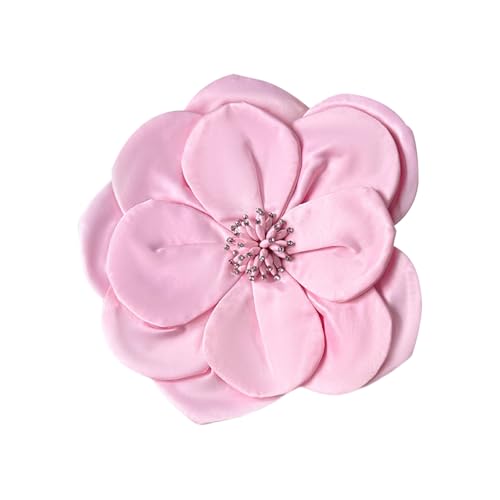 Fahoujs Raffinierte Blumenbrosche Multi Layer Blüten Geleder Stecknadel Stoff Corsage Schmuck Für Party Und Tägliche Verschleiß von Fahoujs
