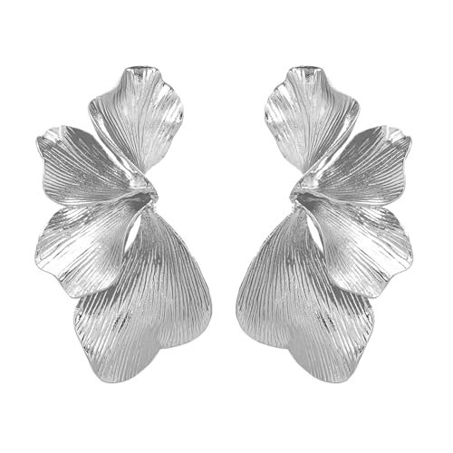Raffinierte Ohrringe Ohrschmuck Blumenschstene Einzigartige Anhänger Legierung Textur Pin Für Modeliebhaber Elegant von Fahoujs