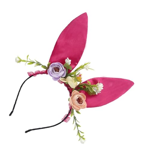 Realistics Blumenmuster Haare Hasen Ohrform Modische Stirnbänder Teen Party Accessoire Realistics Blumenmuster Haare Hasen Ohrform Modische Stirnbänder Teen Party Accessoire von Fahoujs