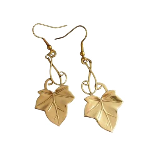 Retro Inspire Maple Leaf Und Ohrringe Mit Öltropfen Tragbar Zur Verbesserung Modischer Outfits von Fahoujs