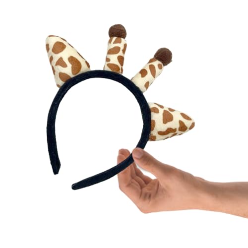 Schöne Stirnbänder für Damen, Make-up und Waschgesicht, Plüsch-Giraffen-Stirnband, elastisches Haarband für Damen, Mädchen, Hautpflege, Stirnband, Giraffenhaarband, Giraffen-Stirnband, von Fahoujs