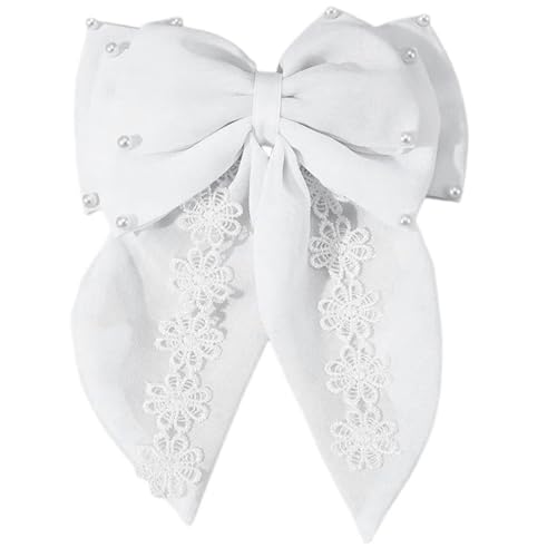 Scrunchies Haare Haare Clip Weiße Haarnadel Pferdeschwanzhalter Metall Clips Haarbögen Für Frauen von Fahoujs