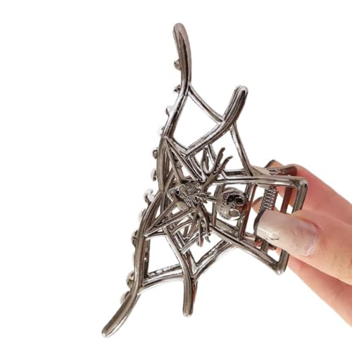 Spinnnetz Haarclip Haarklaue Clip Fashion Cooles Schmuck Fang Skelett Barrettes Haarstyling Werkzeug Ornamente von Fahoujs