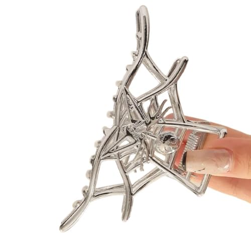 Spinnnetz Haarclip Haarklaue Clip Fashion Cooles Schmuck Fang Skelett Barrettes Haarstyling Werkzeug Ornamente von Fahoujs