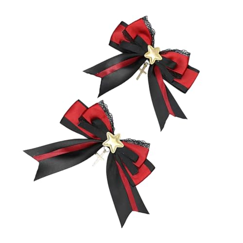 Spitze Bowknot Hairhoop Kopfbedeckung Für Frauen Teenager 2000er Subkulturen Barrette Spitzen Haarbögen Neuheit Haare Forming Accessoires von Fahoujs