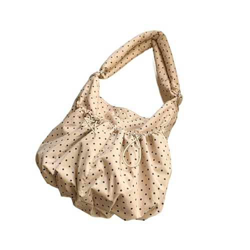 Stilvolle Punkt Crossbody Tasche Mit Verstellbarem Gurtkordelstring Design Baumwollverzeritentasche Für Frauen Koreanische Drawschnell Umhängetasche von Fahoujs