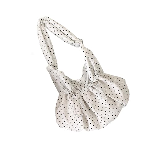 Stilvolle Punkt Crossbody Tasche Mit Verstellbarem Gurtkordelstring Design Baumwollverzeritentasche Für Frauen Koreanische Drawschnell Umhängetasche von Fahoujs