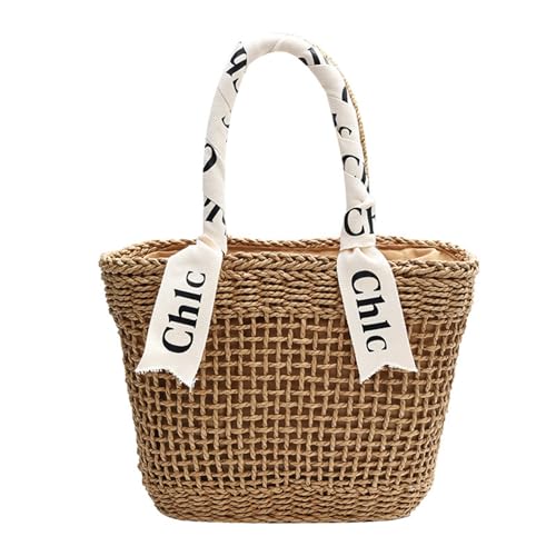 Stylish Hollow Design Strohhalm Verschiedene Carry Option Octen Umhängetasche Reise Crossbody Taschen Zum Einkaufen Oder Strandreisen von Fahoujs