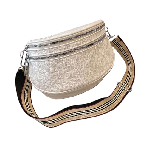 Stylish Wide Gurt Umhängetasche Für Den Täglichen Gebrauch Casual Crossbody Mit Geräumigen Fächern Solid Color Pack Trendy Damen von Fahoujs