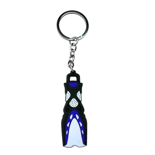 Tauchflossenschlüsselring Tragbarer Tauch Flossen Schlüsselringe Silikon Sturdy Keychain Accessoire Für Fan von Fahoujs