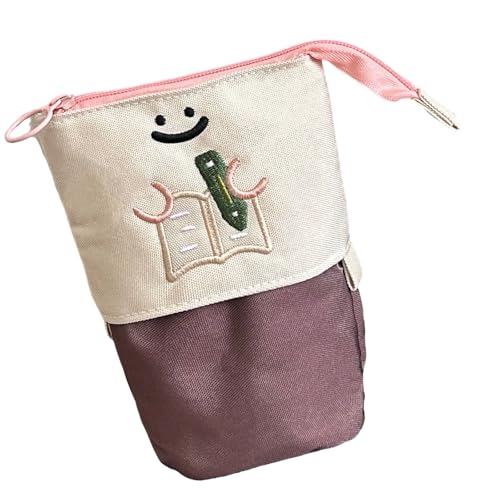 Teleskop Stiftkoffer Reißverschluss Erweiterbarer Stiftfall Retractable Stiftbeutel Stifthalter Für Schüler Kid Girl School Bleistift Fall von Fahoujs
