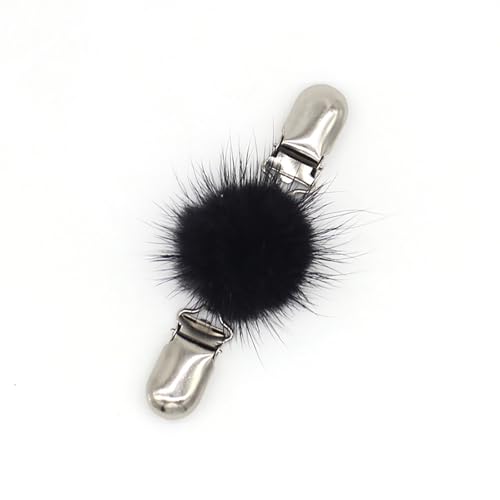 Tragbarer Fuzzy Sphere Schal Clip Trendy Plüsch Kugel Ausschnitt Clip Cardigan Charme Für Tägliche Und Soziale Event Anti Exposition Brosche von Fahoujs