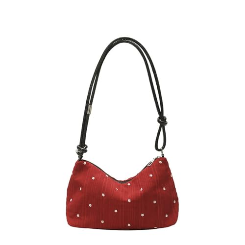 Trendige Strukturierte Umhängetasche Für Tägliche Verwendung Praktischer Verbundstoffstoff Unterarm Frauen Und Mädchen Praktische Falten Textur Schulter Frauen von Fahoujs