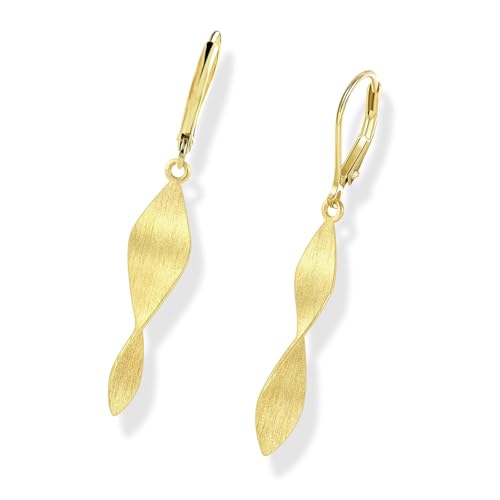 Twisted Drop Dangle Ohrringe Wasserdichte Spiralen Hebeback Drop Ohrhänger Schmuck Für Frauen Mädchen Handgefertigte Geschenke Vielseitige Partyohrringe von Fahoujs