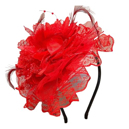 Vintage Veil Hairhoop Federed Fascinator Stirnband Für Frauen Soziale Veranstaltung Alle Passenden Rollenspiele Kopfwege Party Requisiten Formelle Veranstaltung Accessoire von Fahoujs