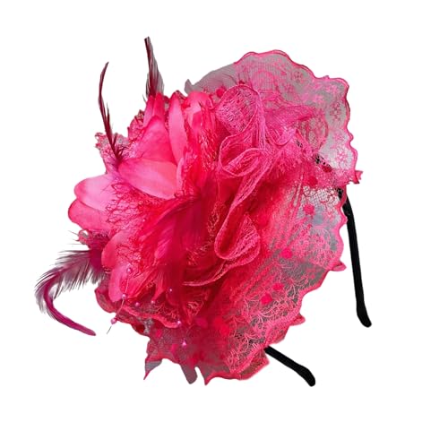 Vintage Veil Hairhoop Federed Fascinator Stirnband Für Frauen Soziale Veranstaltung Alle Passenden Rollenspiele Kopfwege Party Requisiten Formelle Veranstaltung Accessoire von Fahoujs