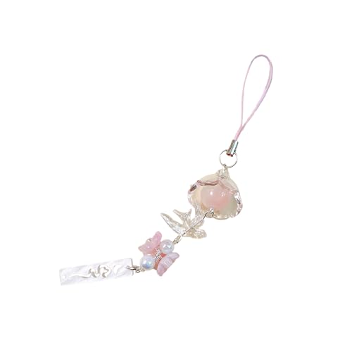 Vogelwinde Glocken Telefongurt Handgefertigtes Perlen Telefon Charme Einzigartiger Blumenanhänger Für Stilvolle Frauen Und Kunstliebhaber Täglich Verwenden Von Ornamenten von Fahoujs