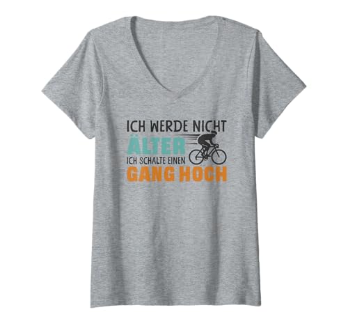 Damen Radfahrer Ich werde Nicht älter Lustiges Fahrrad T-Shirt mit V-Ausschnitt Damen Radfahrer Ich werde Nicht älter Lustiges Fahrrad T-Shirt mit V-Ausschnitt von Fahrrad Fahren Fahrradfahrer Geschenke Lustig