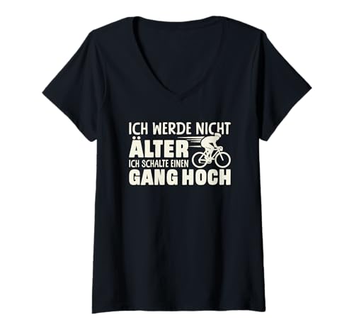 Damen Radfahrer Ich werde Nicht älter Lustiges Fahrrad T-Shirt mit V-Ausschnitt Damen Radfahrer Ich werde Nicht älter Lustiges Fahrrad T-Shirt mit V-Ausschnitt von Fahrrad Fahren Fahrradfahrer Geschenke Lustig