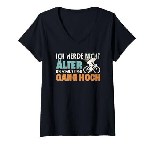 Damen Radfahrer Ich werde Nicht älter Lustiges Fahrrad T-Shirt mit V-Ausschnitt Damen Radfahrer Ich werde Nicht älter Lustiges Fahrrad T-Shirt mit V-Ausschnitt von Fahrrad Fahren Fahrradfahrer Geschenke Lustig