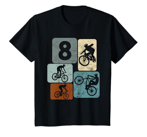 Kinder 8 Jahre Jungs Radfahrer 8. Geburtstag Fahrrad Mountainbike T-Shirt Kinder 8 Jahre Jungs Radfahrer 8. Geburtstag Fahrrad Mountainbike T-Shirt von Fahrrad Geburtstagsshirt Jungen & Mädchen Biken