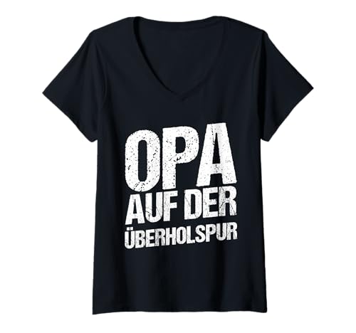 Damen Opa Radfahrer Ruhestand Radsport Fahrrad Rentner T-Shirt mit V-Ausschnitt Damen Opa Radfahrer Ruhestand Radsport Fahrrad Rentner T-Shirt mit V-Ausschnitt von Fahrradsport Radeln Fahrrad Rente