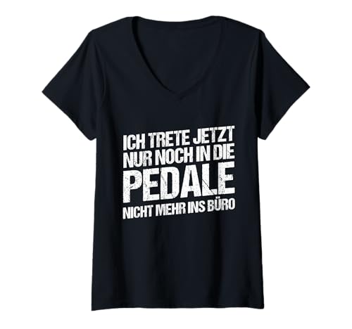 Damen Radfahrer Ruhestand Radsport Fahrrad Rentner T-Shirt mit V-Ausschnitt Damen Radfahrer Ruhestand Radsport Fahrrad Rentner T-Shirt mit V-Ausschnitt von Fahrradsport Radeln Fahrrad Rente