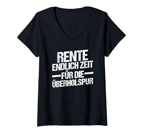 Damen Radfahrer Ruhestand Radsport Fahrrad Rentner T-Shirt mit V-Ausschnitt Damen Radfahrer Ruhestand Radsport Fahrrad Rentner T-Shirt mit V-Ausschnitt von Fahrradsport Radeln Fahrrad Rente