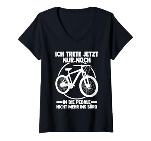 Damen Radfahrer Ruhestand Radsport Fahrrad Rentner T-Shirt mit V-Ausschnitt Damen Radfahrer Ruhestand Radsport Fahrrad Rentner T-Shirt mit V-Ausschnitt von Fahrradsport Radeln Fahrrad Rente