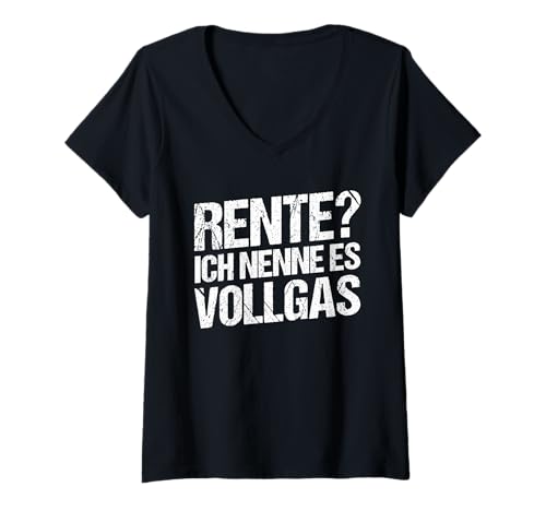 Damen Radfahrer Ruhestand Radsport Fahrrad Rentner T-Shirt mit V-Ausschnitt Damen Radfahrer Ruhestand Radsport Fahrrad Rentner T-Shirt mit V-Ausschnitt von Fahrradsport Radeln Fahrrad Rente