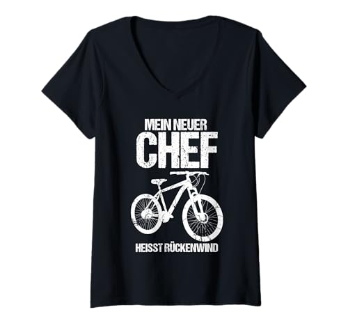 Damen Radfahrer Ruhestand Radsport Fahrrad Rentner T-Shirt mit V-Ausschnitt Damen Radfahrer Ruhestand Radsport Fahrrad Rentner T-Shirt mit V-Ausschnitt von Fahrradsport Radeln Fahrrad Rente