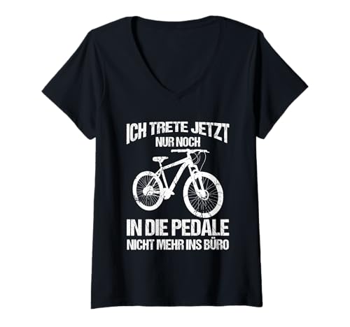 Damen Radfahrer Ruhestand Radsport Fahrrad Rentner T-Shirt mit V-Ausschnitt Damen Radfahrer Ruhestand Radsport Fahrrad Rentner T-Shirt mit V-Ausschnitt von Fahrradsport Radeln Fahrrad Rente