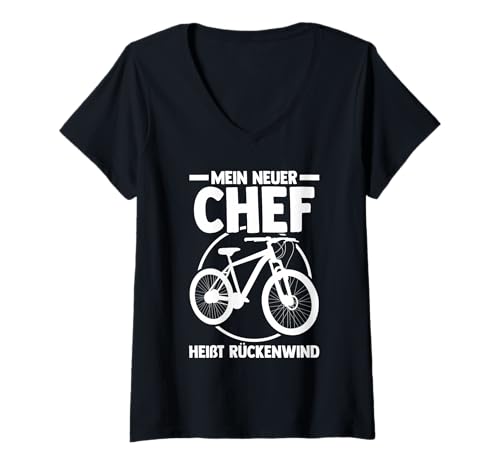 Damen Radfahrer Ruhestand Radsport Fahrrad Rentner T-Shirt mit V-Ausschnitt Damen Radfahrer Ruhestand Radsport Fahrrad Rentner T-Shirt mit V-Ausschnitt von Fahrradsport Radeln Fahrrad Rente