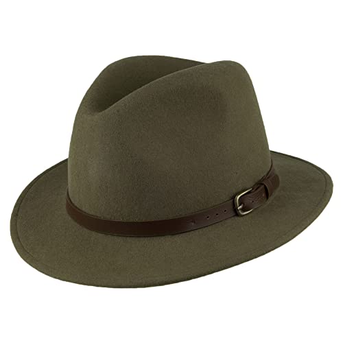 Failsworth Adventurer Wasserabweisender Fedora Hut - Olivgrün - M Failsworth Adventurer Wasserabweisender Fedora Hut - Olivgrün - M von Failsworth