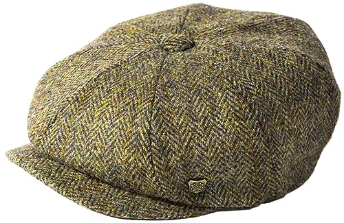 Failsworth Millinery Carloway Harris Tweed Baker Boy Cap Mütze Kappe Herren, Braun, Größe: M (58 cm), Muster 2013 - Braun, Einheitsgröße von Failsworth